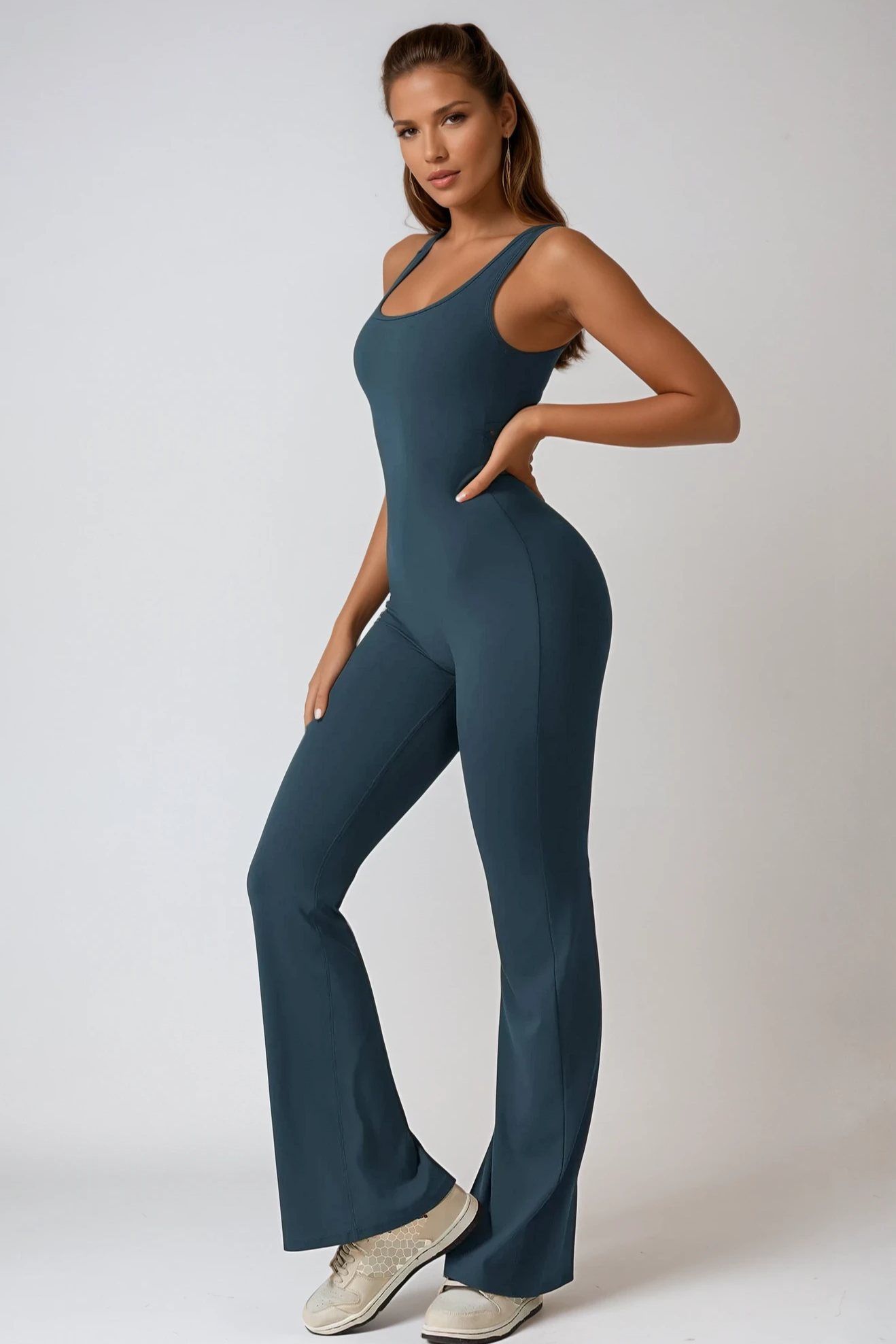 MAËVA FLAIR Jumpsuit Emerald Bleu