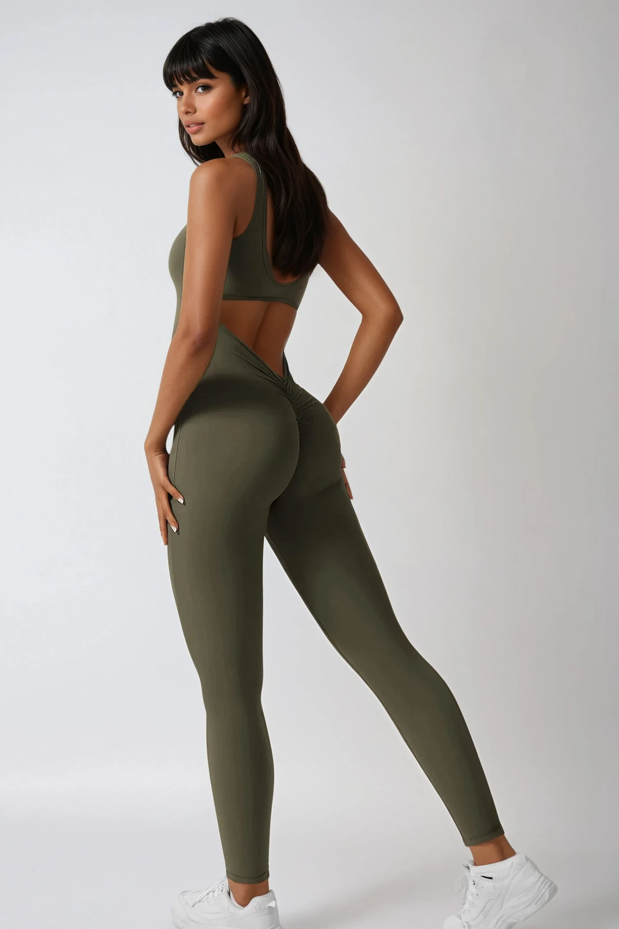 MAËVA Jumpsuit Olive Khaki