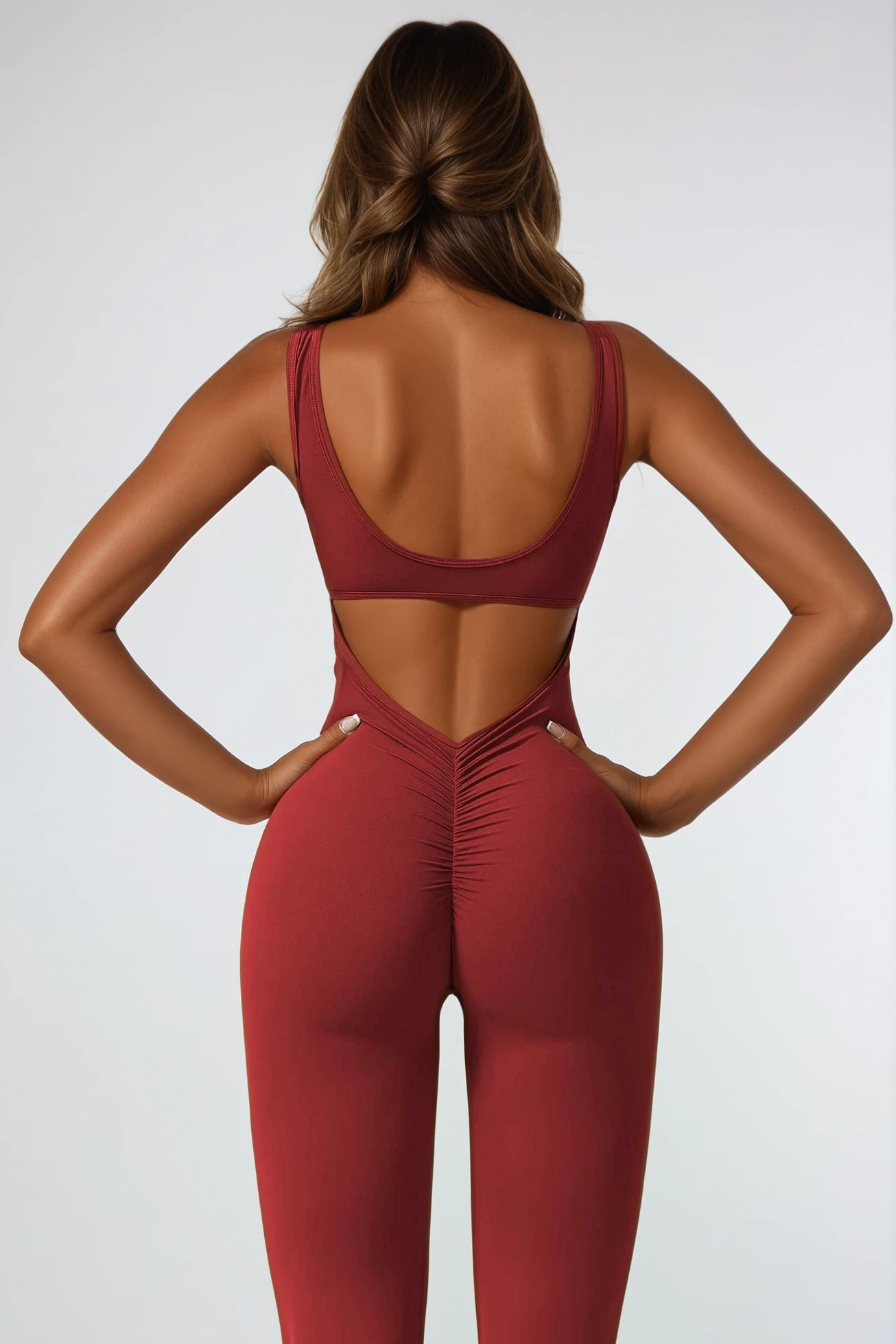 MAËVA Jumpsuit Rouge Noir