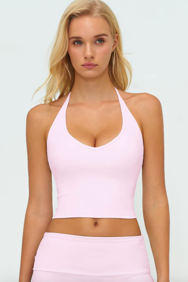 ÉLIA Halter Tank Blushe