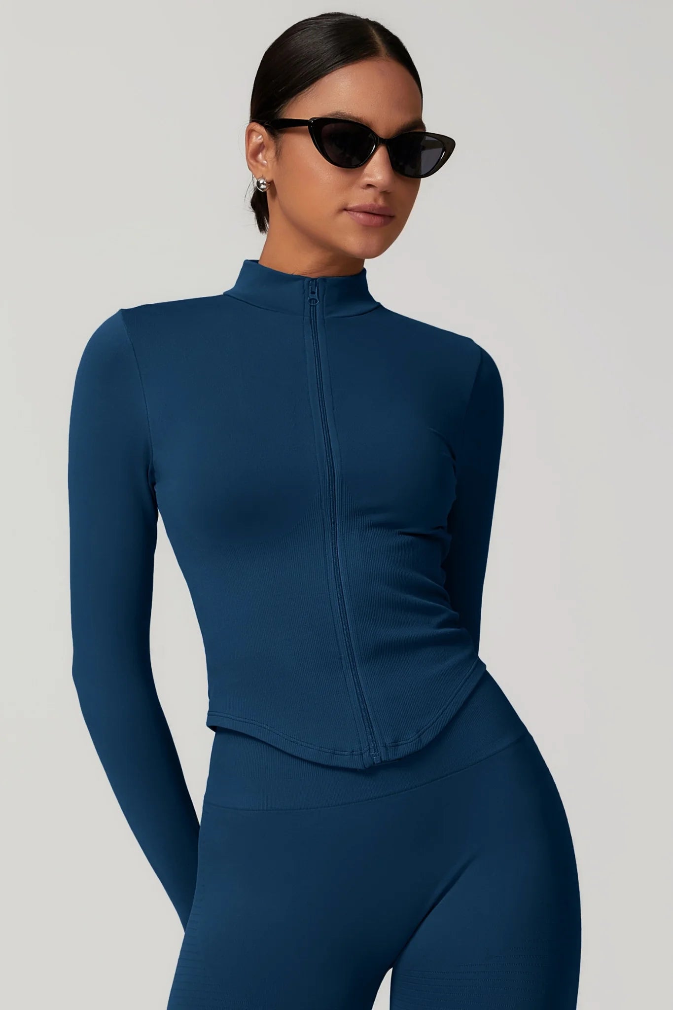 VALENCE Sculpt Jacket Bleu Irisé