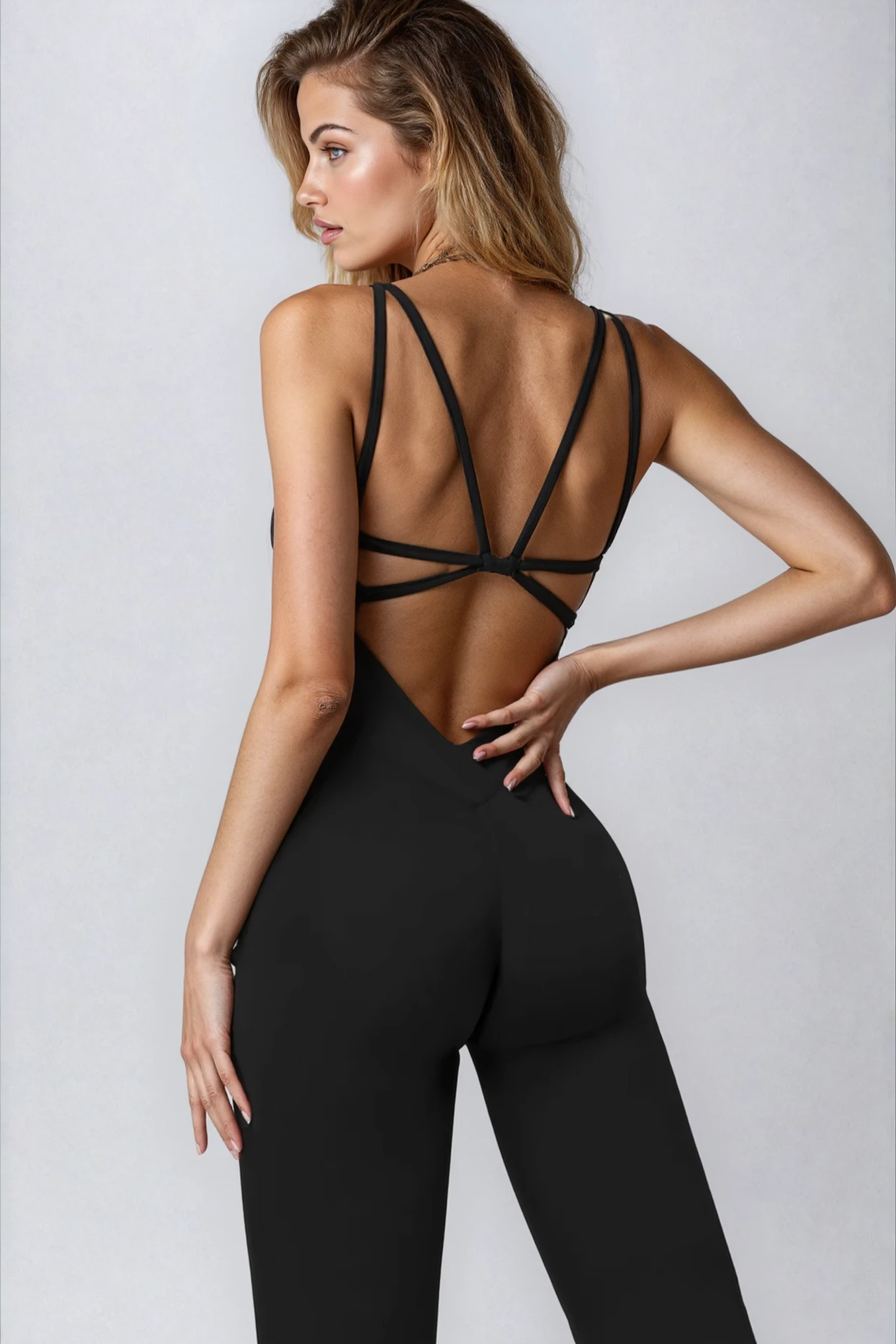 ALBA Flared Jumpsuit Onyx