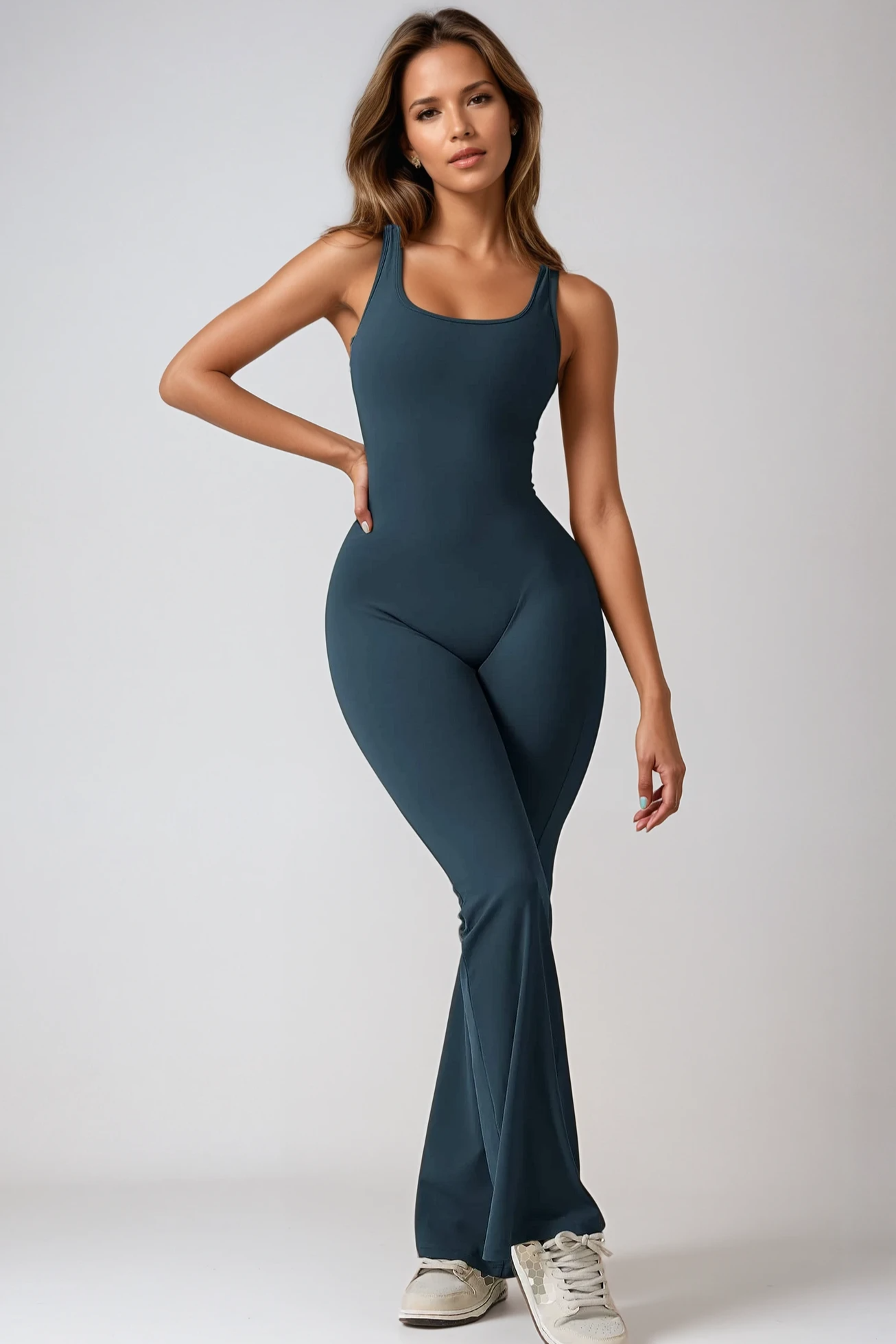 MAËVA FLAIR Jumpsuit Emerald Bleu
