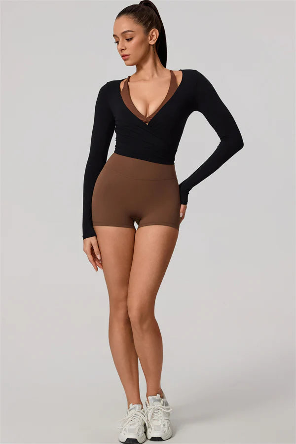Valeria Wrap Top Onyx
