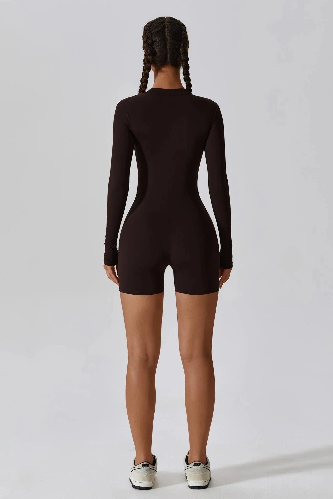 VALYSSE Zip Romper Mocca