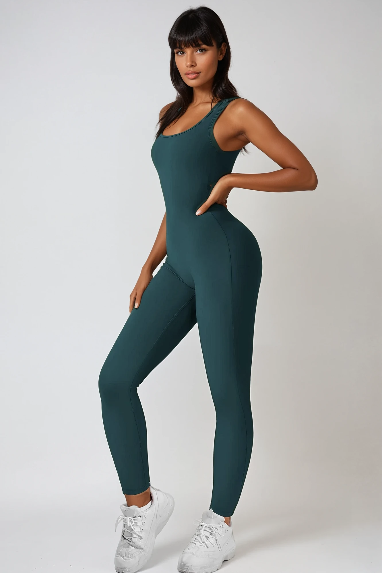 MAËVA Jumpsuit Emerald Bleu