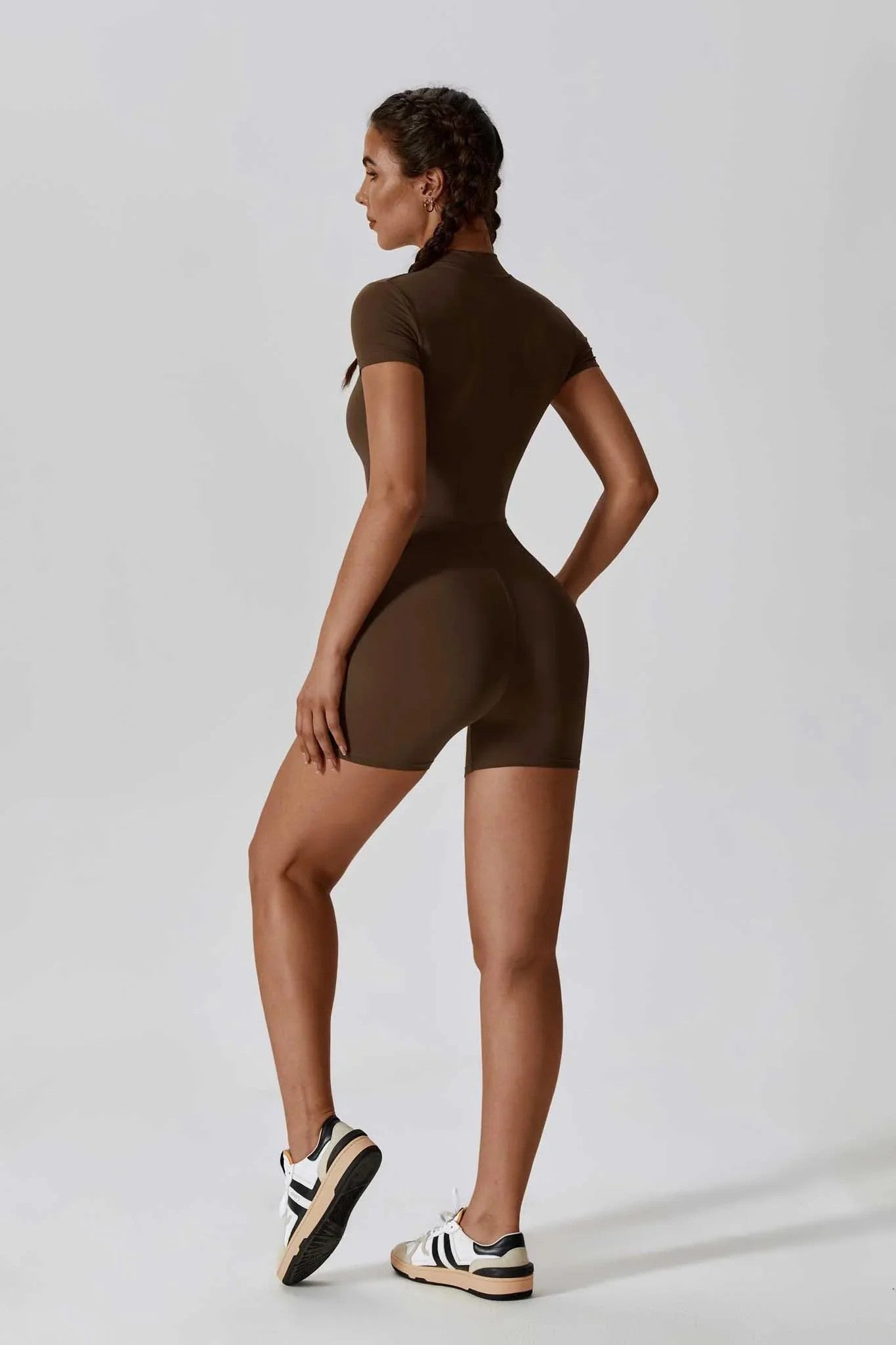 NOIRÉ Zip Romper Mocca