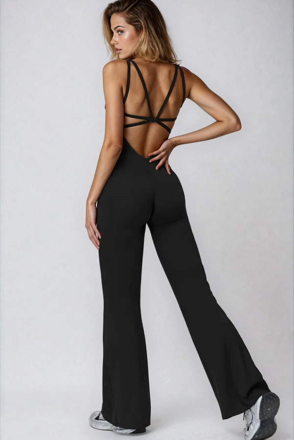 ALBA Flared Jumpsuit Onyx