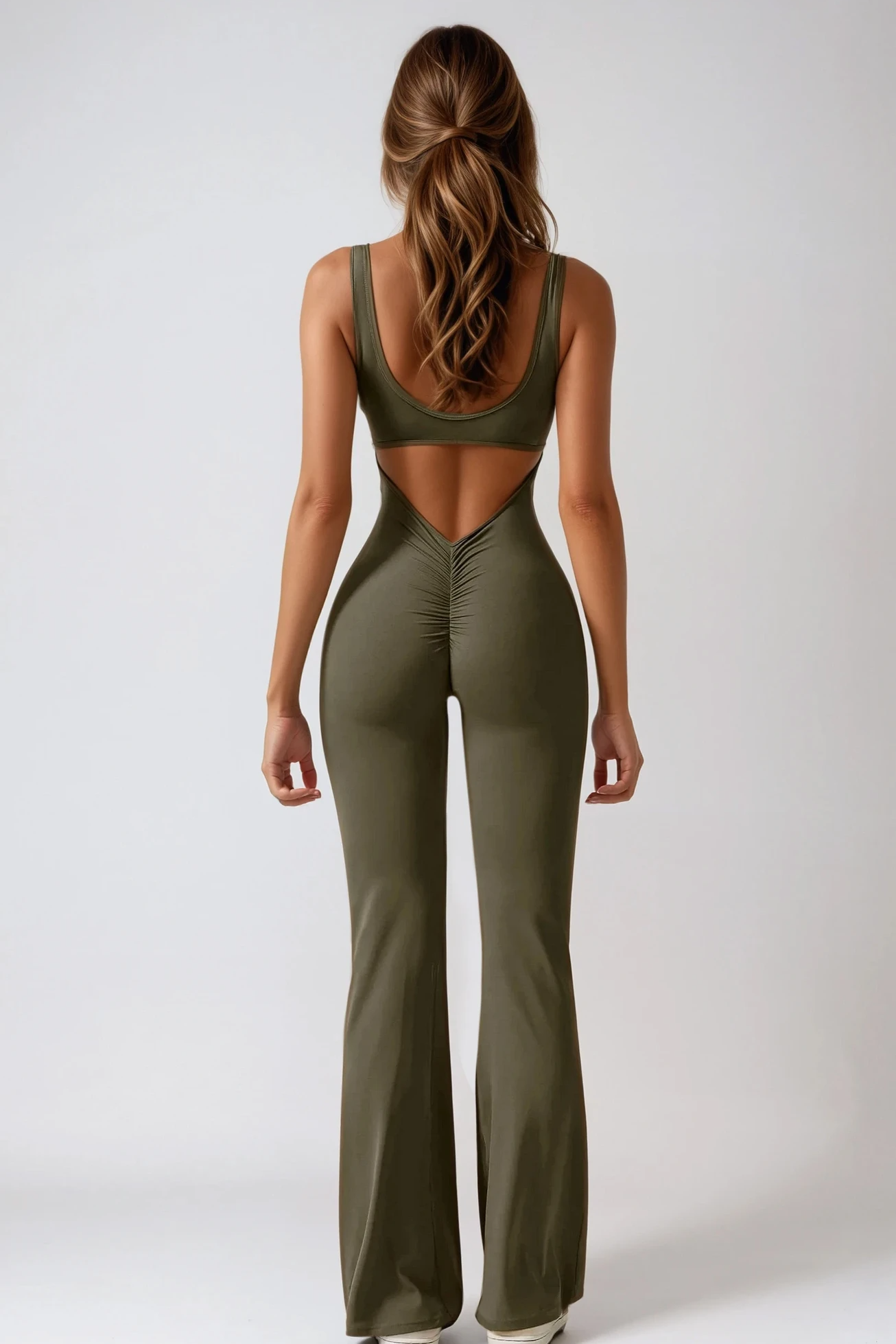 MAËVA FLAIR Jumpsuit Olive Khaki