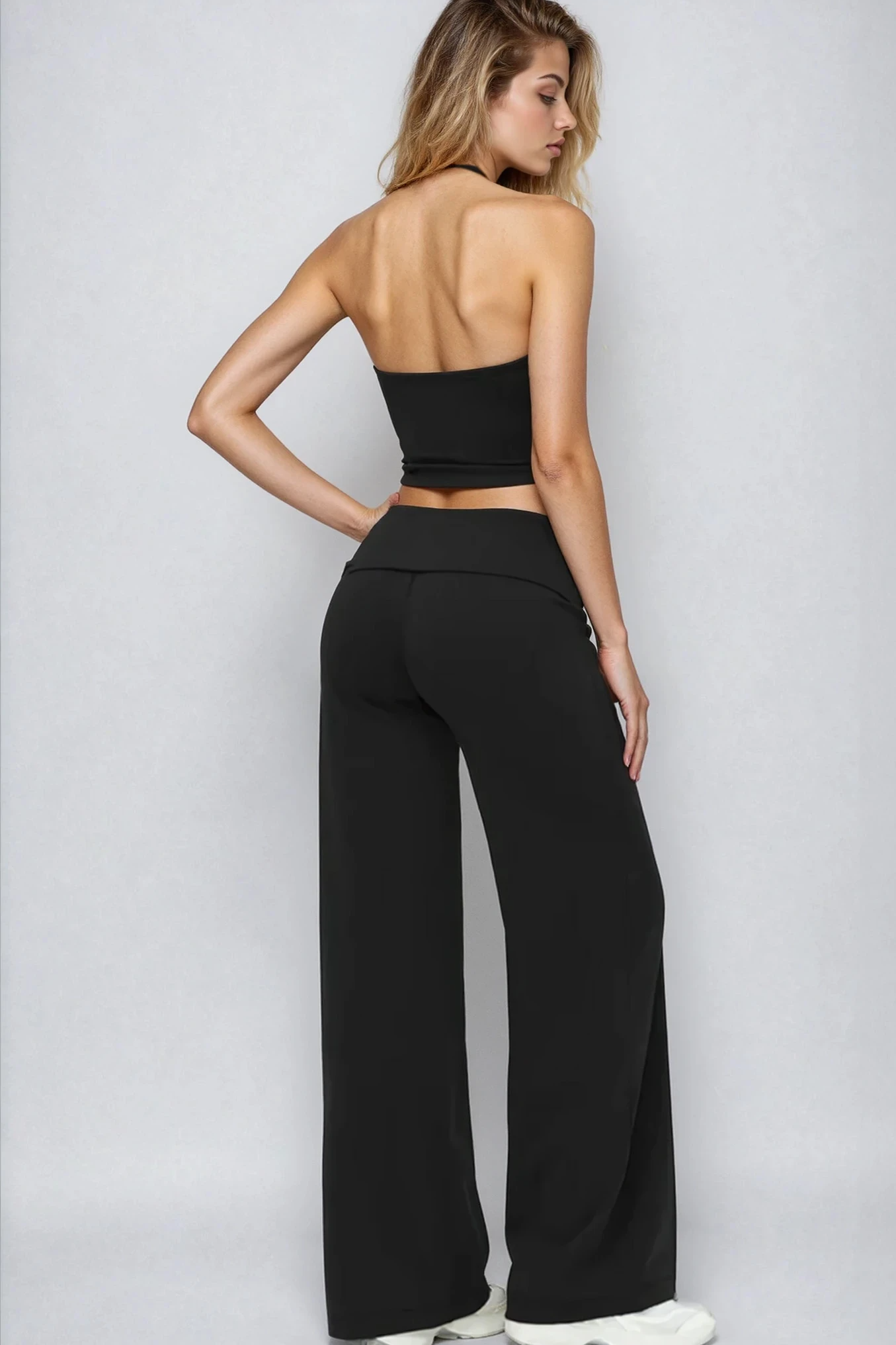 ÉLIA Straight Leg Pants Onyx