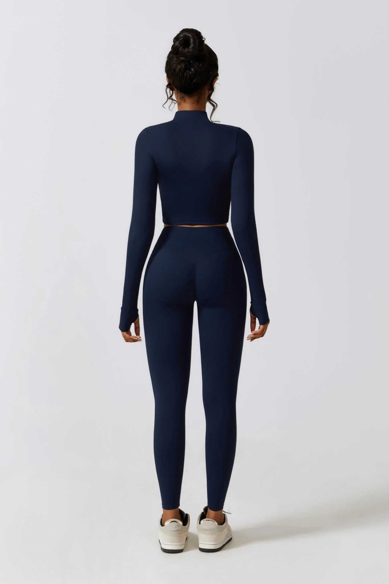 RUBIA Cropped Jacket Marine Éclipse