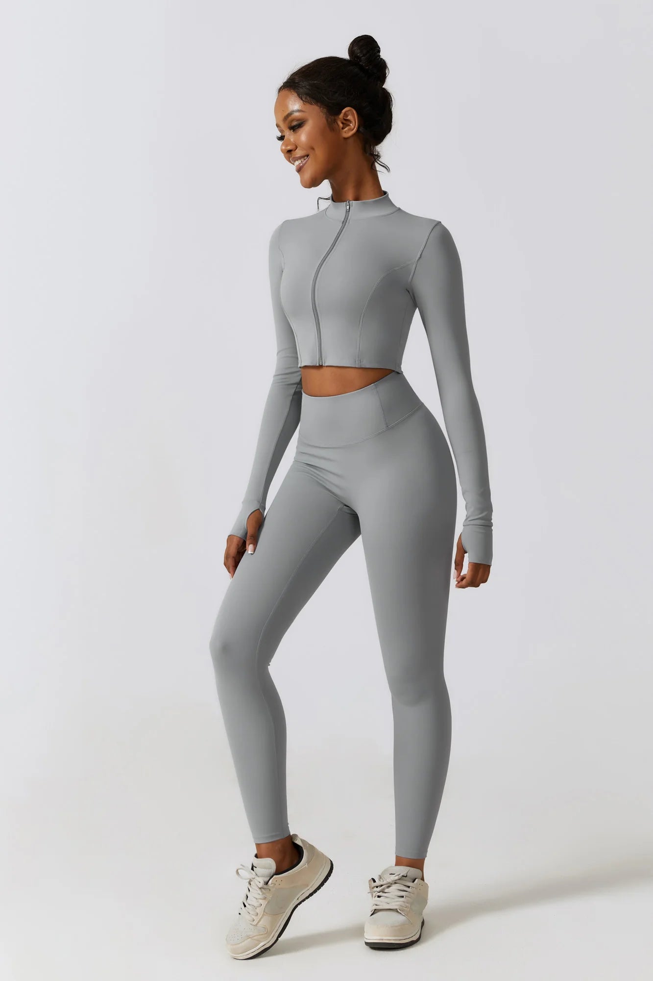 RUBIA Cropped Jacket Miste Gray