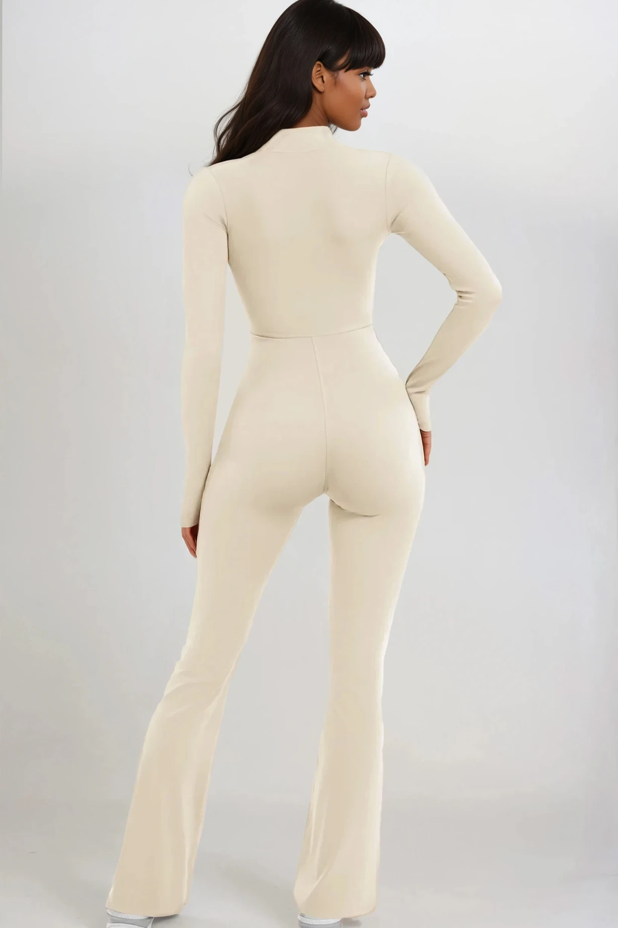 NOÉMIA FLARE Jumpsuit Créme Vanilla