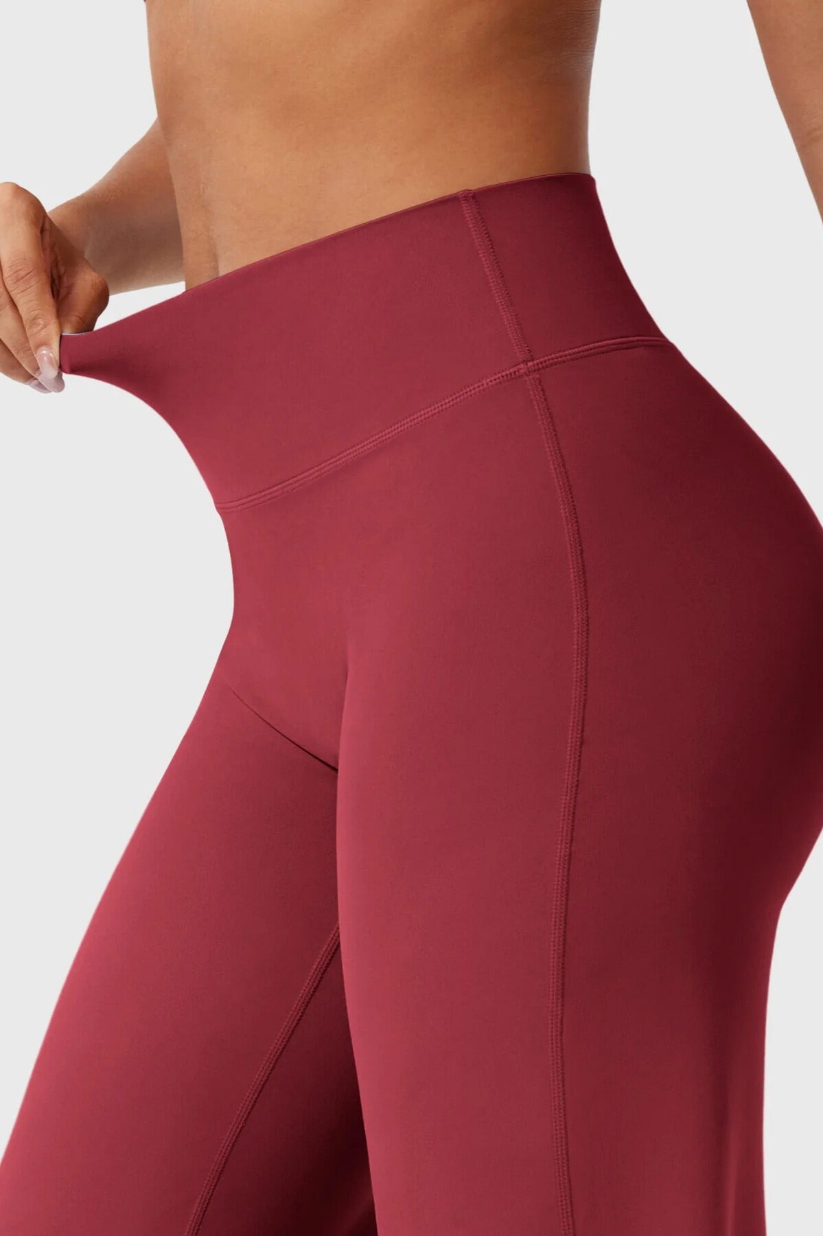 ÉDDA Flare Regular Length Leggings Rouge Noir