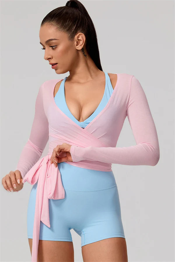 Valeria Wrap Top Blushe