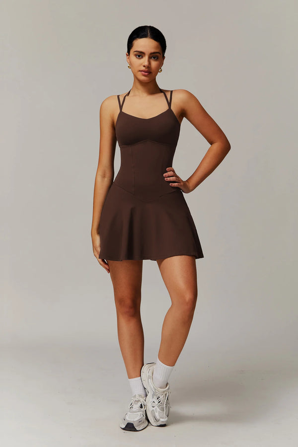 FÉLINA Mini Dress Mocca