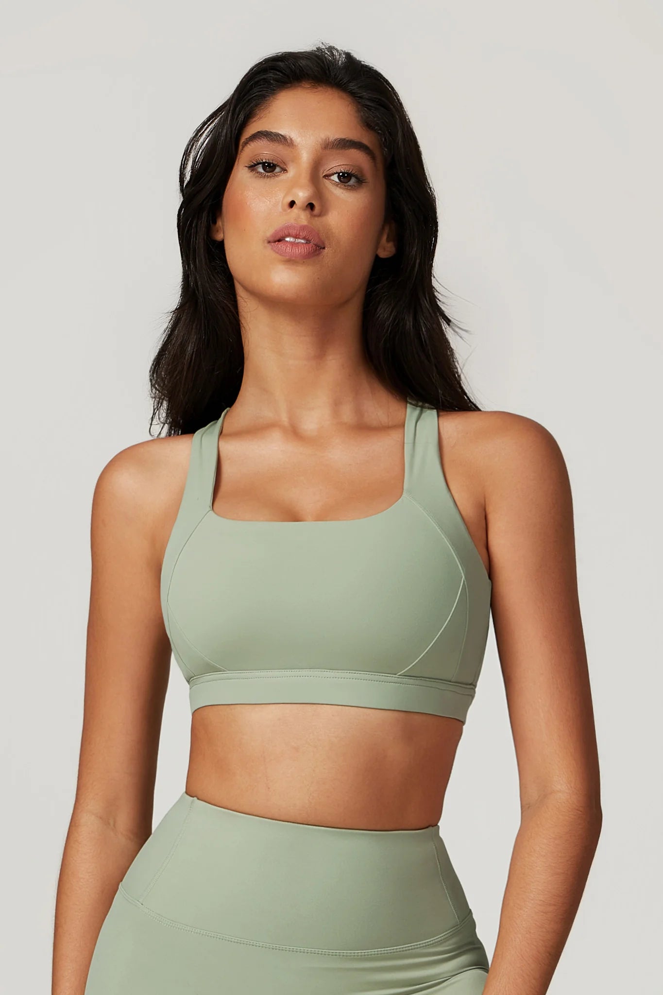 RUBIA X Back Sports Bra Pistachio