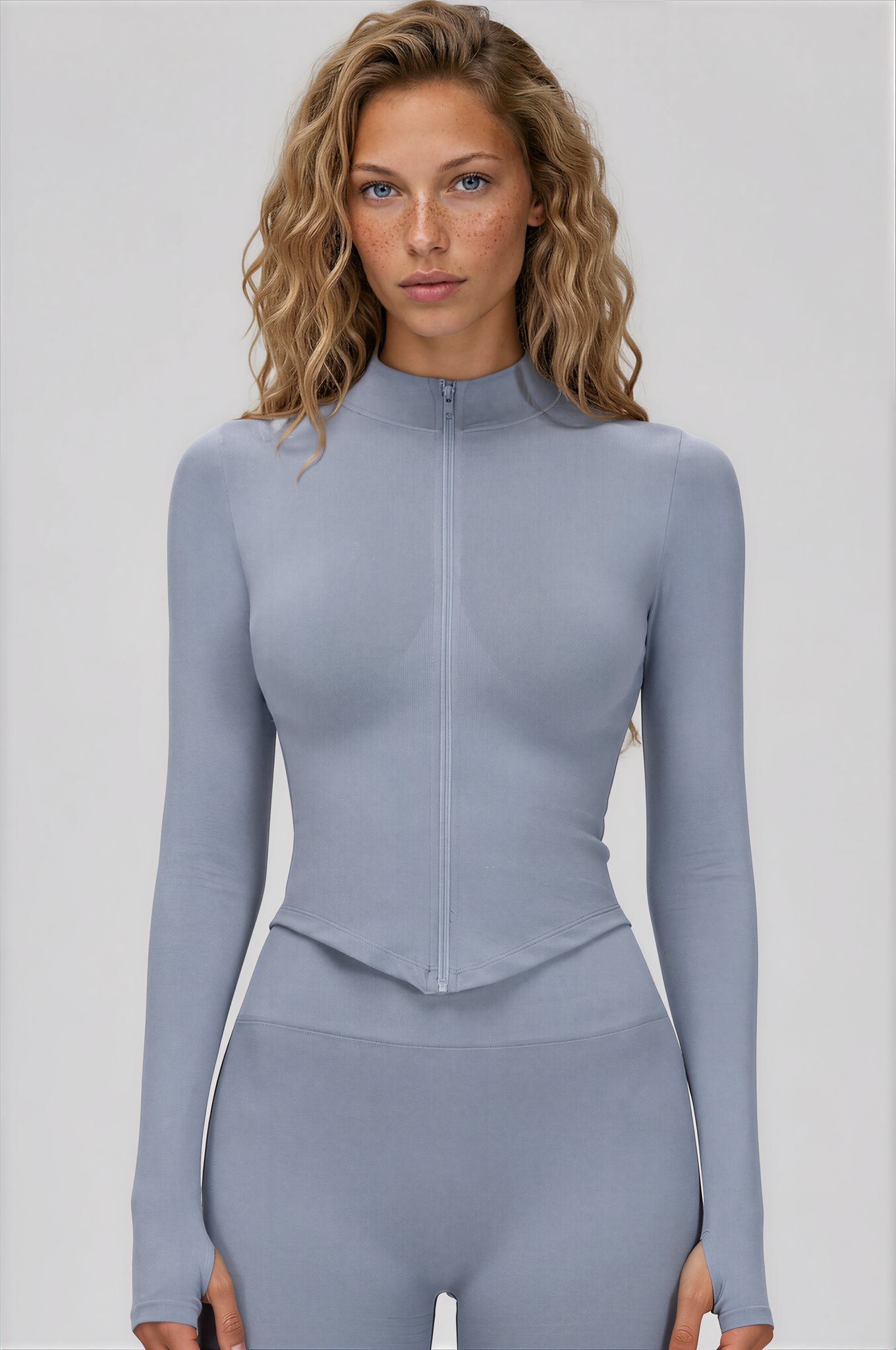 VALENCE Sculpt Jacket Soft Bleu