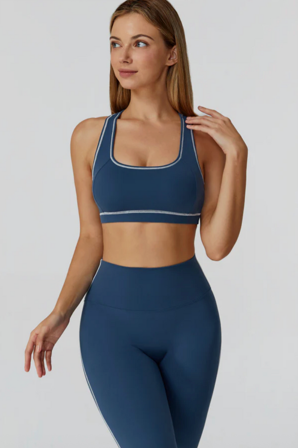 ALLURE FEMME Sports Bra Bleu Irisé