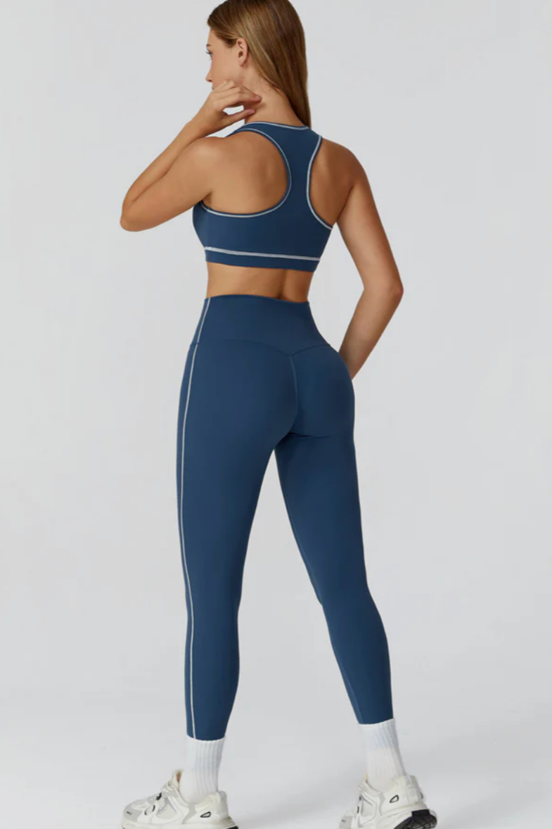 ALLURE FEMME Sports Bra Bleu Irisé