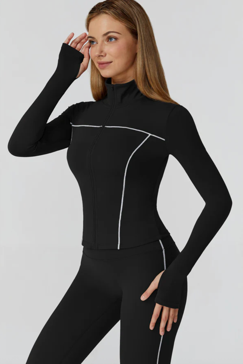 ALLURE FEMME Sleek Sculpt Jacket Onyx