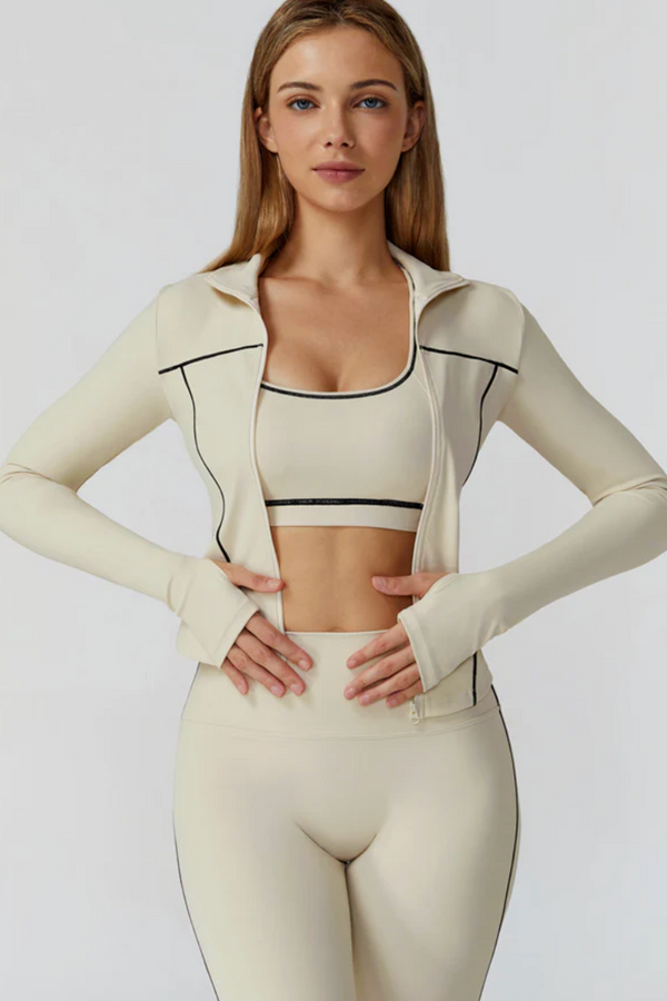 ALLURE FEMME Sleek Sculpt Jacket Créme Vanilla