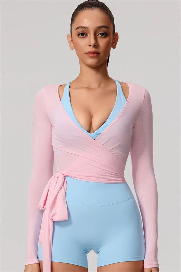 Valeria Wrap Top Blushe