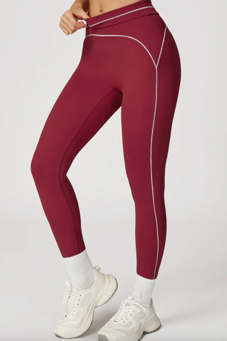 AMARA Leggings Rouge Noir