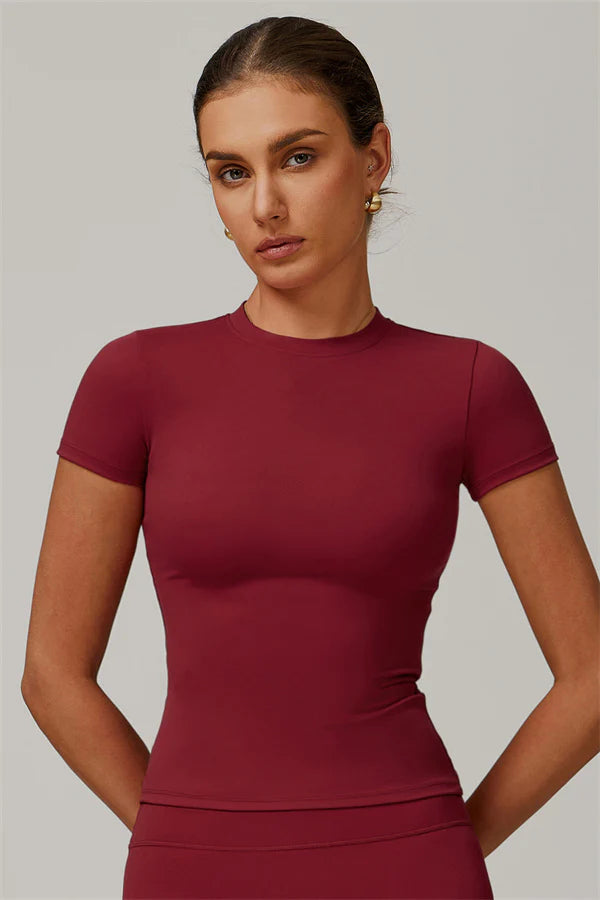 COLLÍN Basic Tee Rouge Noir