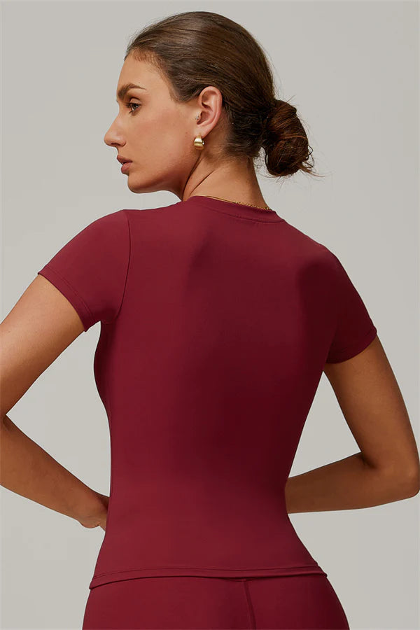 COLLÍN Basic Tee Rouge Noir