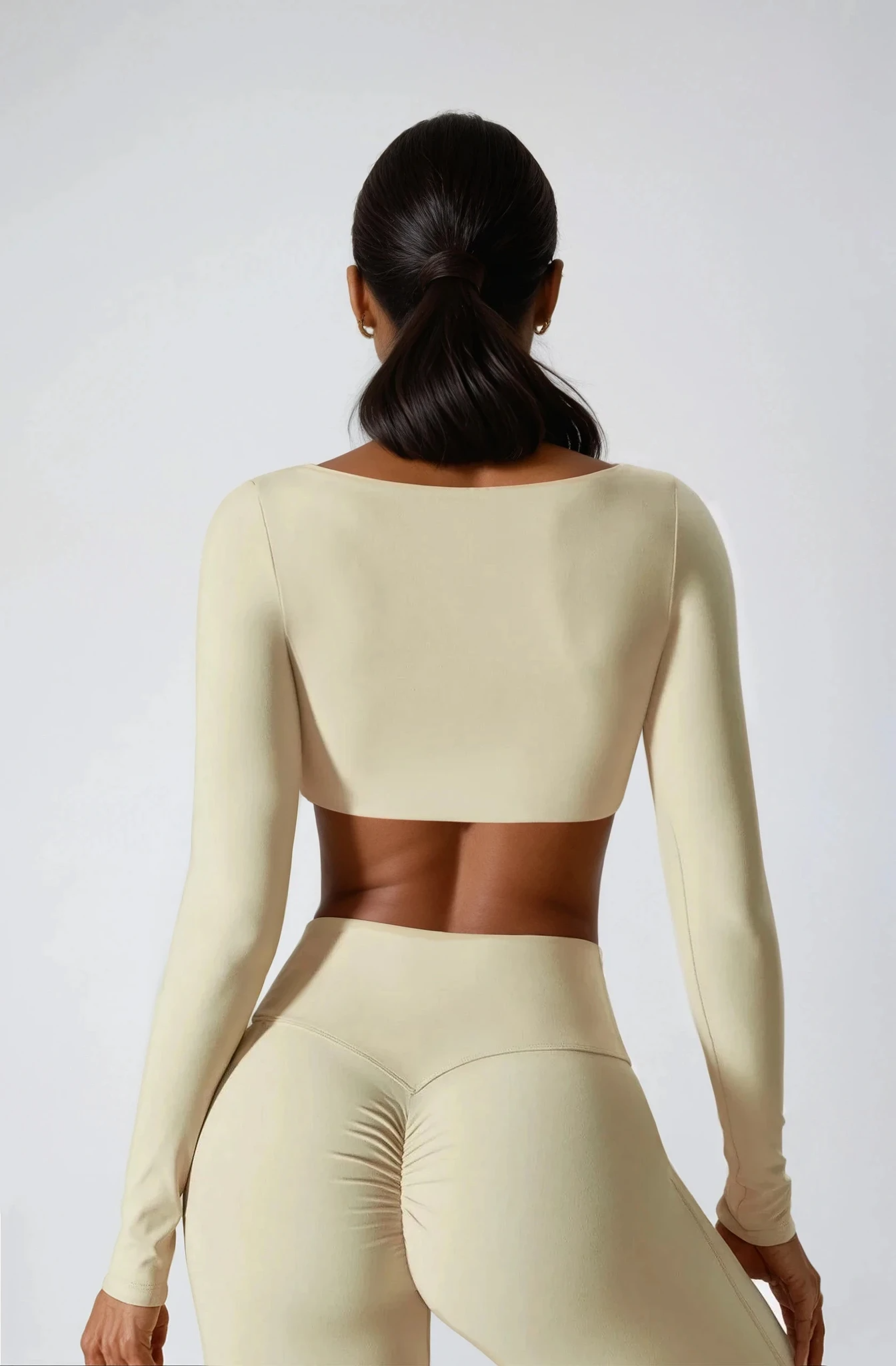 ALINÉ Crop Long Sleeve Créme Vanilla