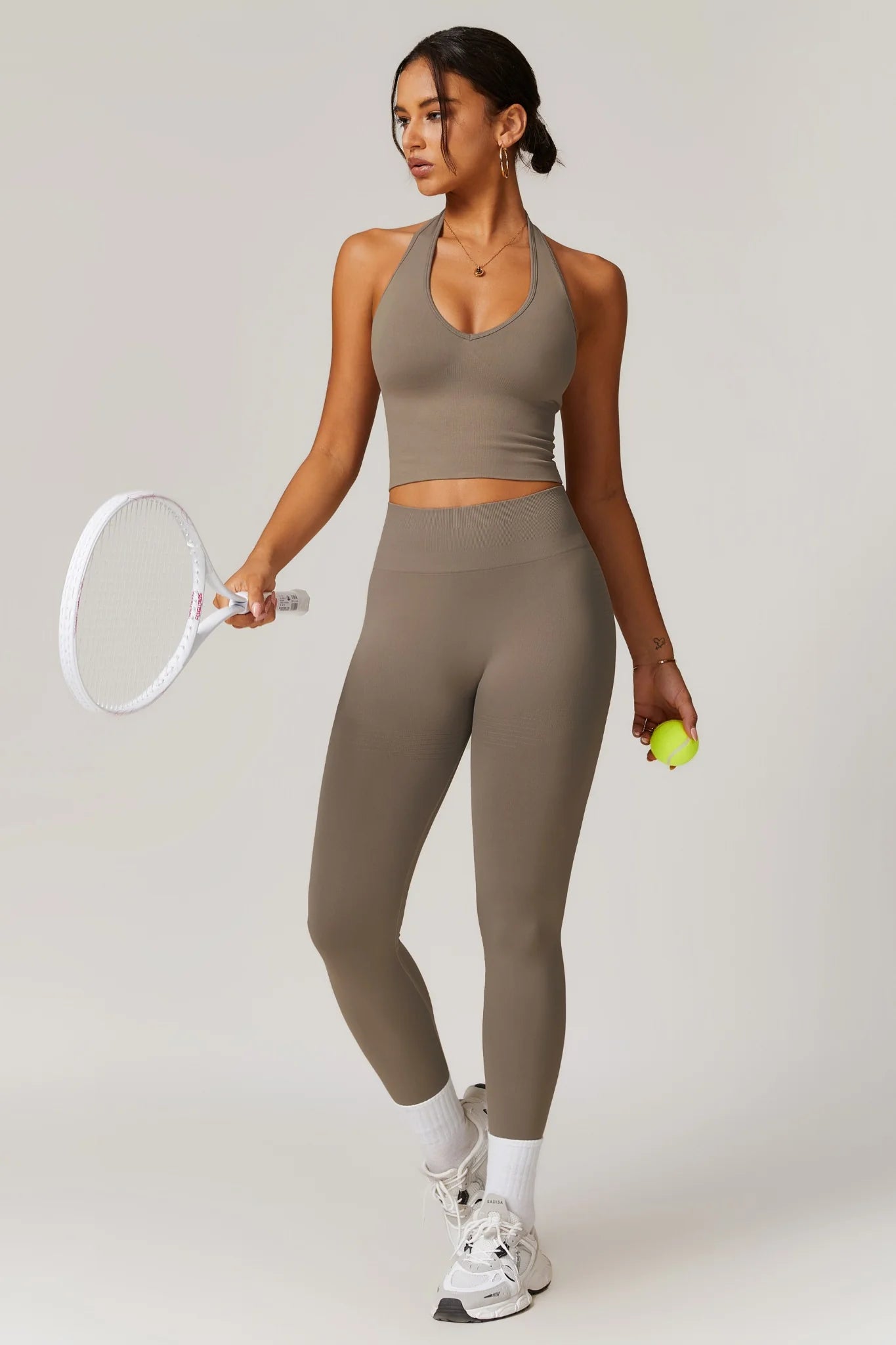 VALENCE Halter Top Smoky Cocao