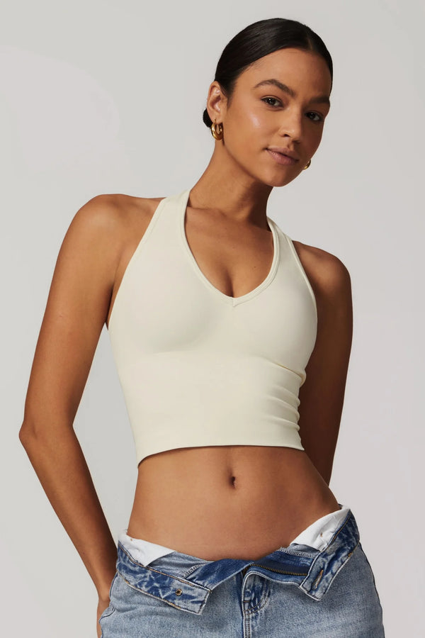 VALENCE Halter Top Créme Vanilla