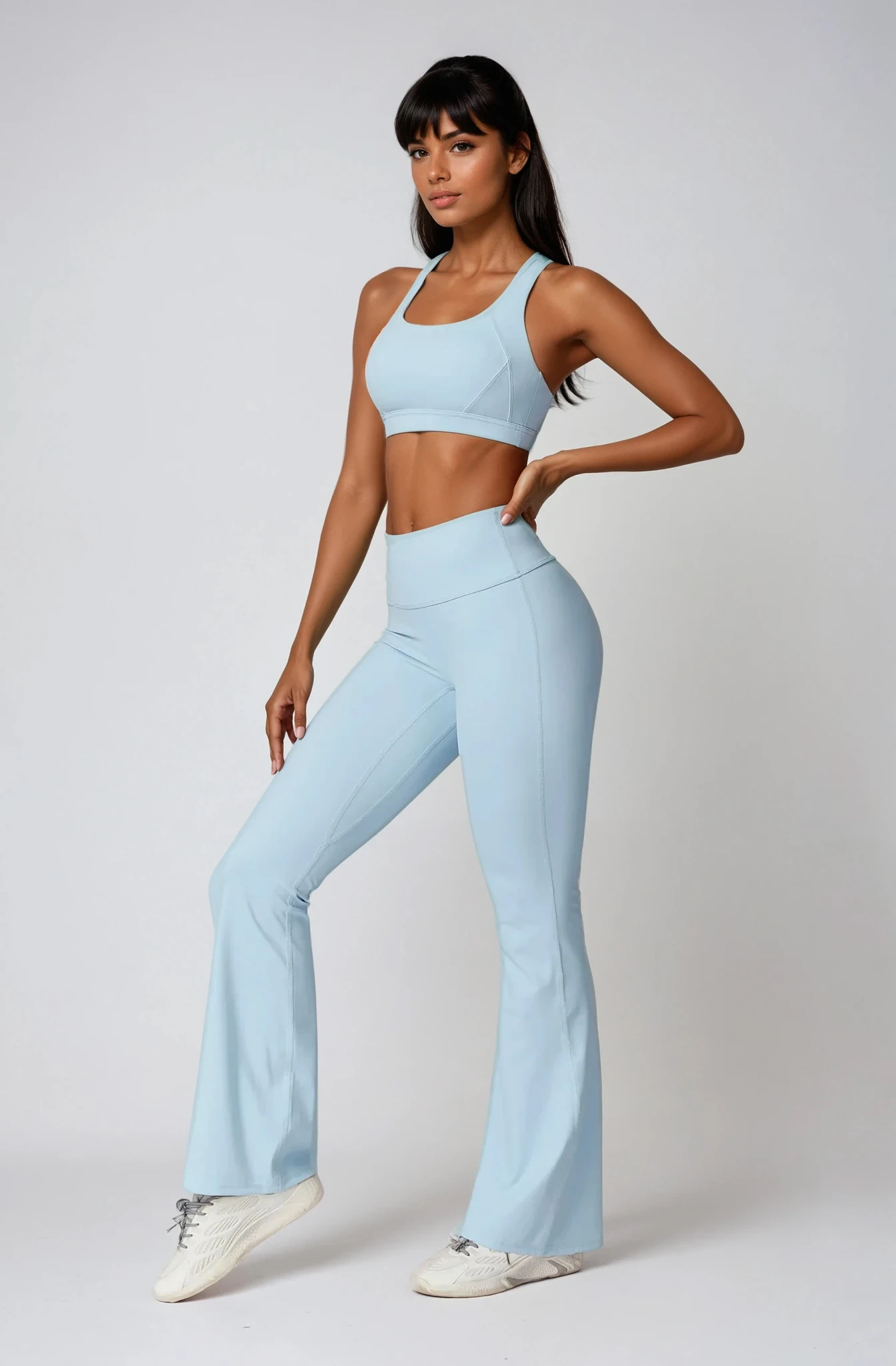 ALINÉ Flare Leggings Bleu Ciel