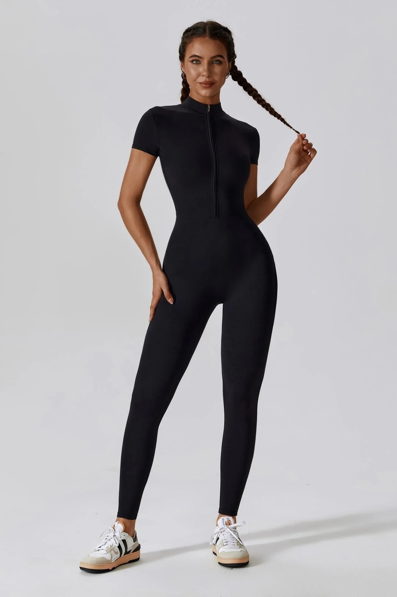 NOÉMIA Short Sleeve Jumpsuit Onyx