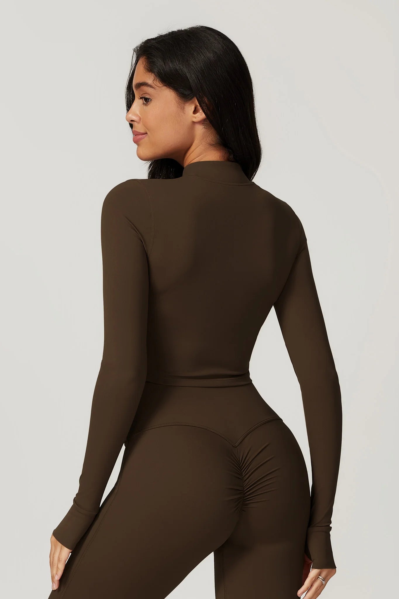 RUBIA Cropped Jacket Mocca