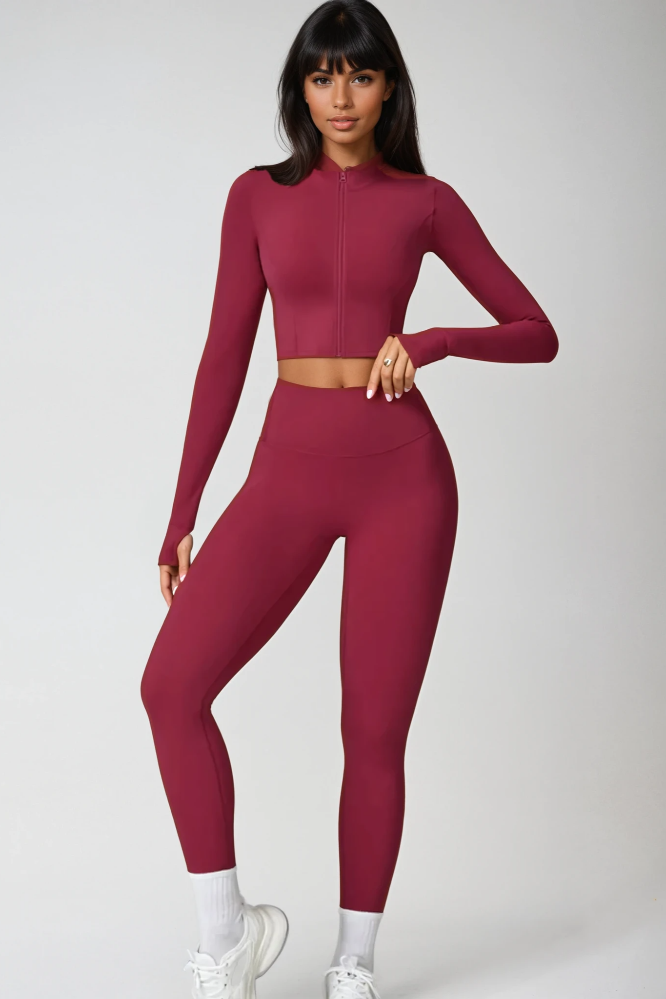 RUBIA Cropped Jacket Cerisé