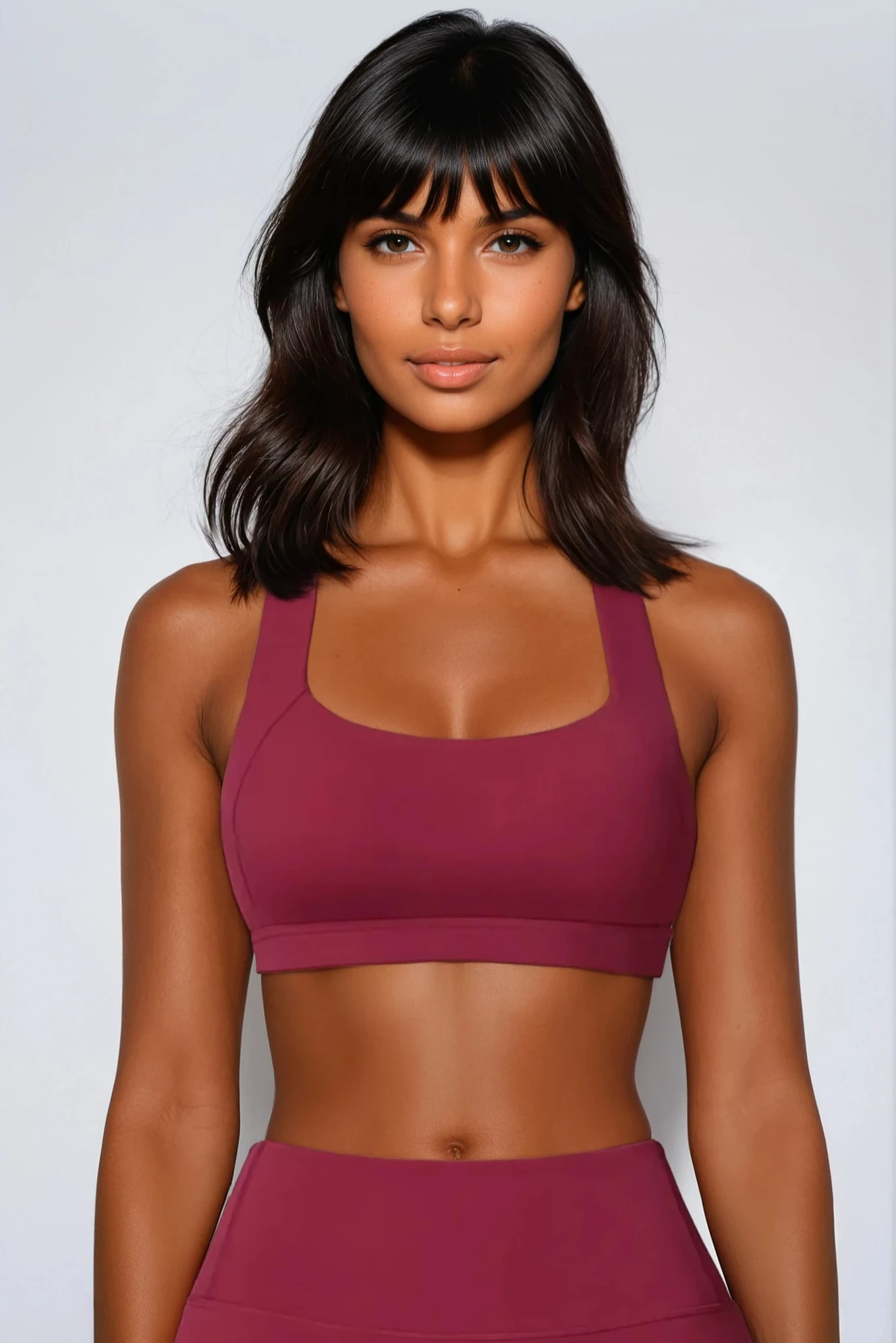 RUBIA X Back Sports Bra Cerisé