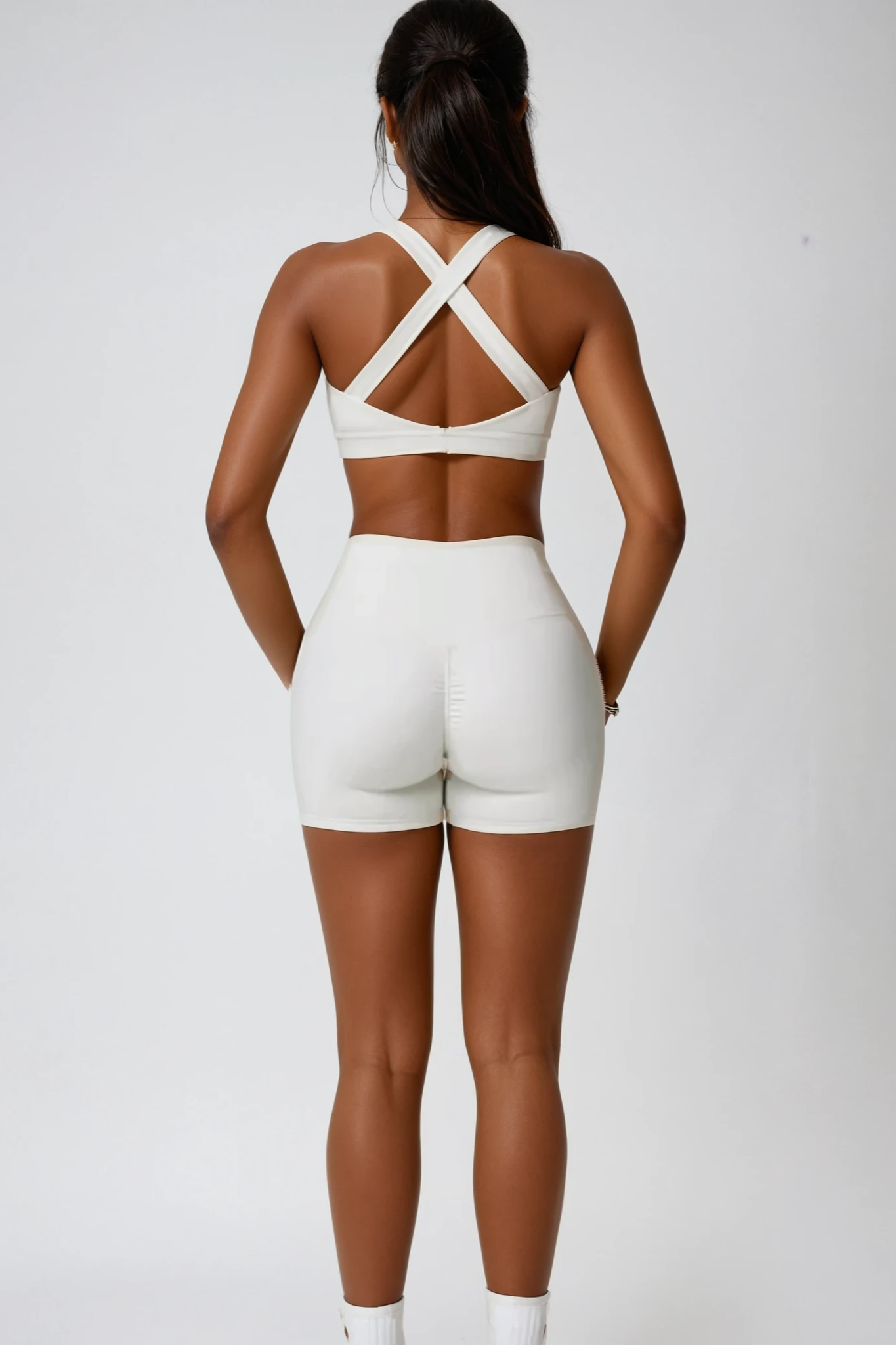 RUBIA X Back Sports Bra Blanco