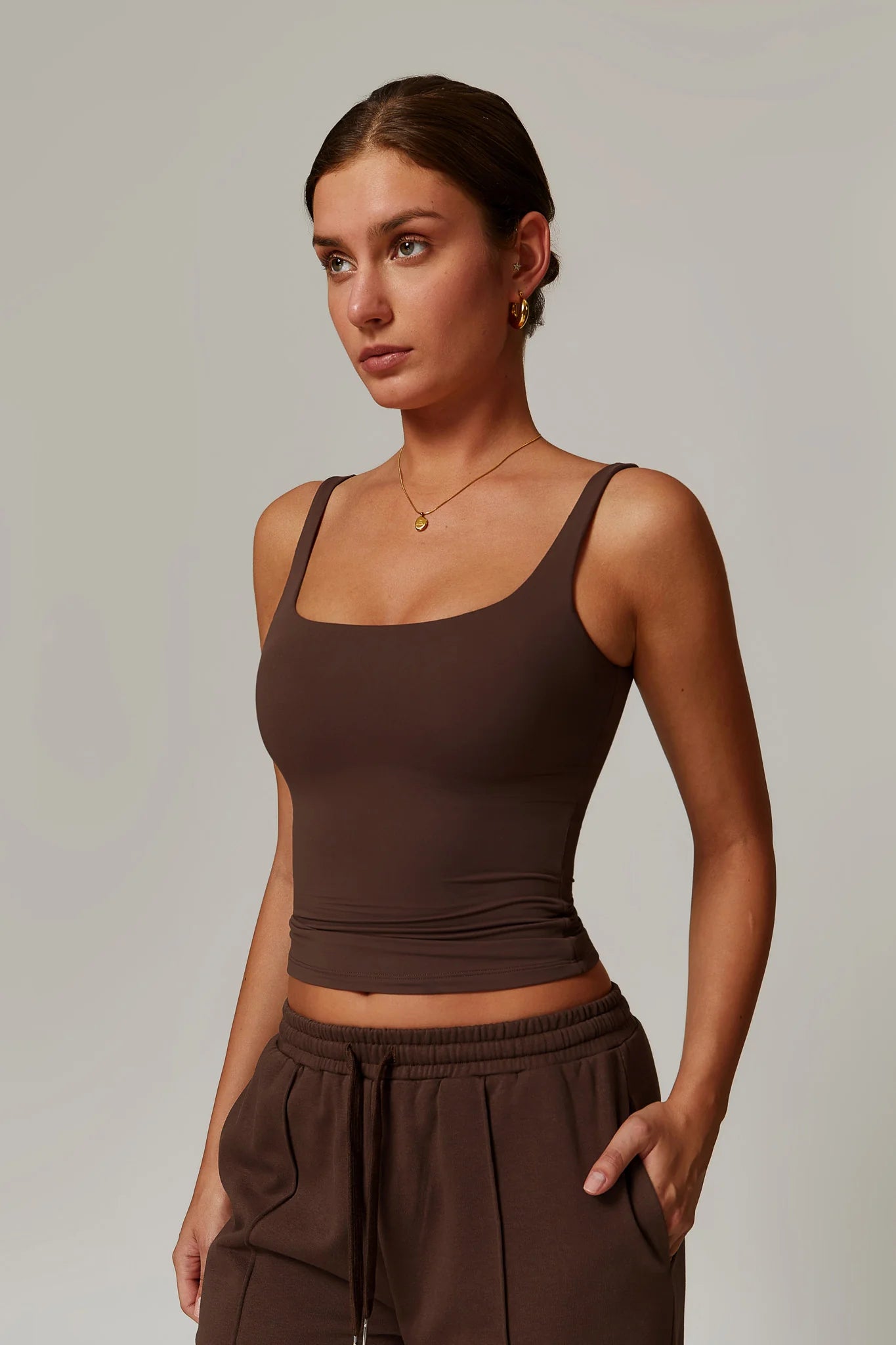CÉLENE Tank Top Mocca
