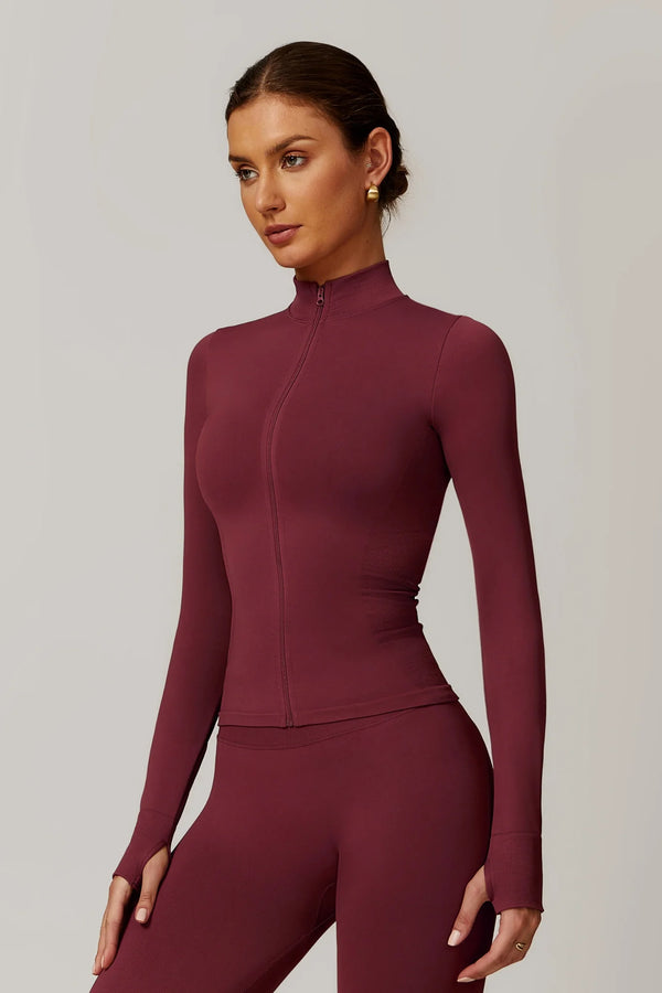 AURORA Sculpt Jacket Rouge Noir