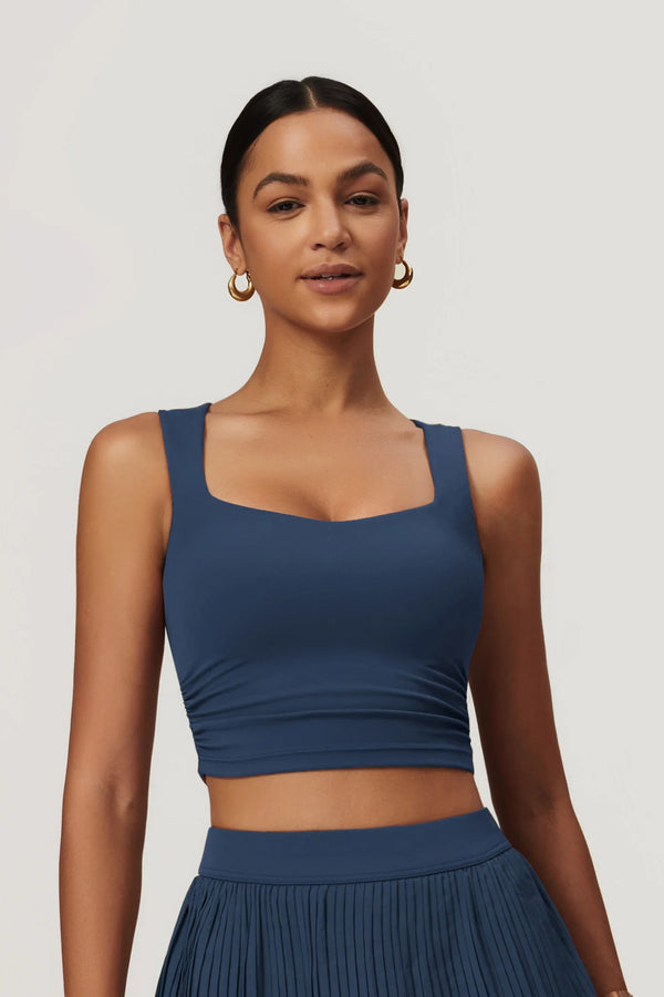 CHELSEA Crop Top Marine Éclipse