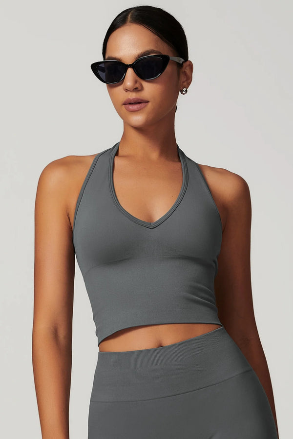VALENCE Halter Top Éclipse Gray