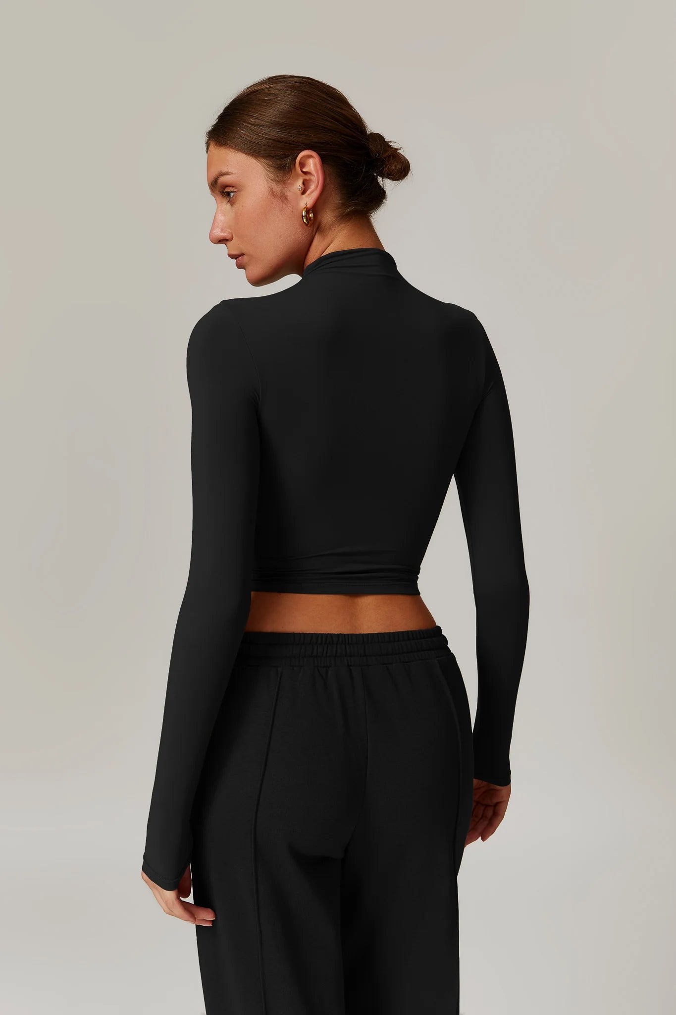 CÉLENE High Neck Long Sleeve Onyx