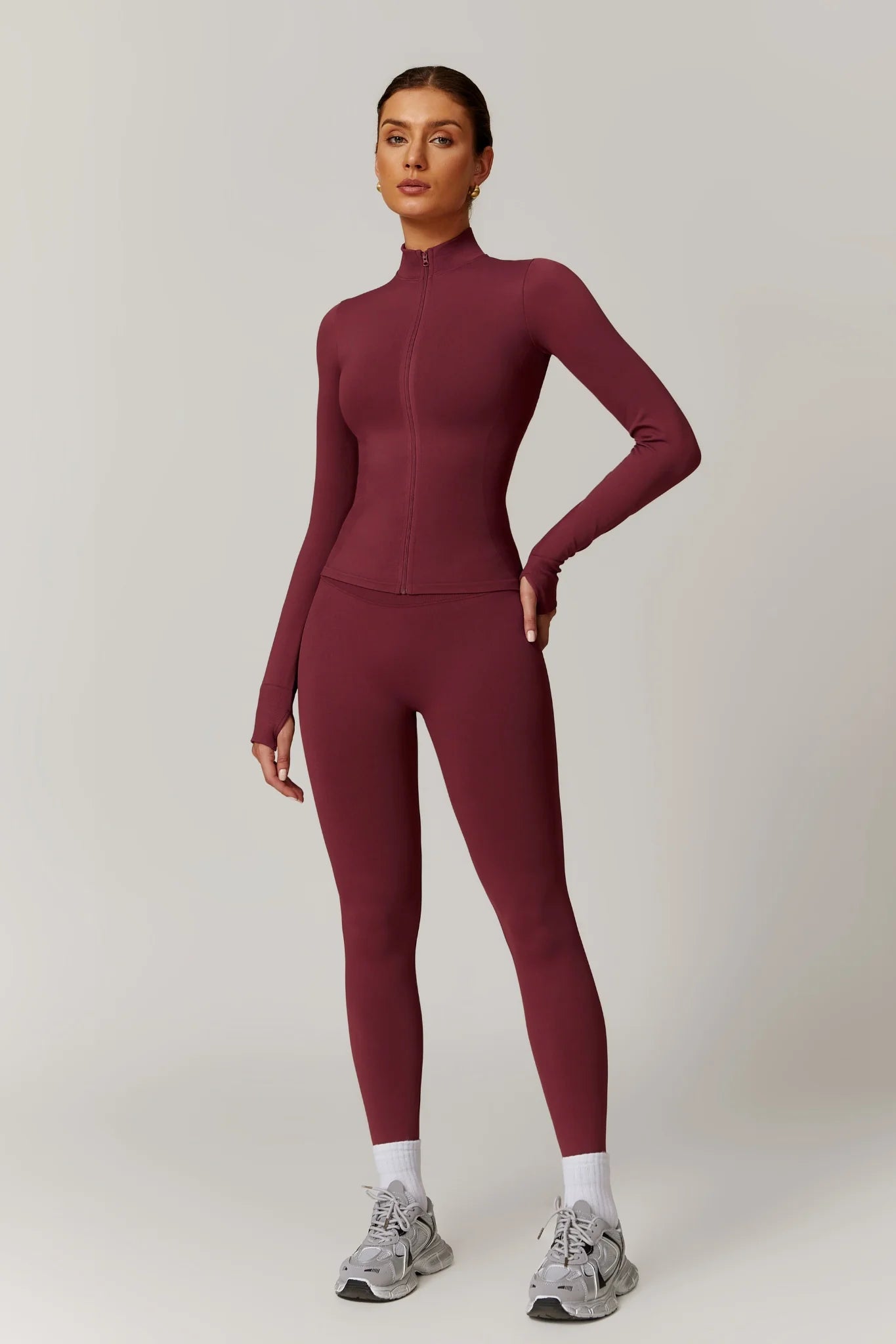 AURORA Sculpt Jacket Rouge Noir