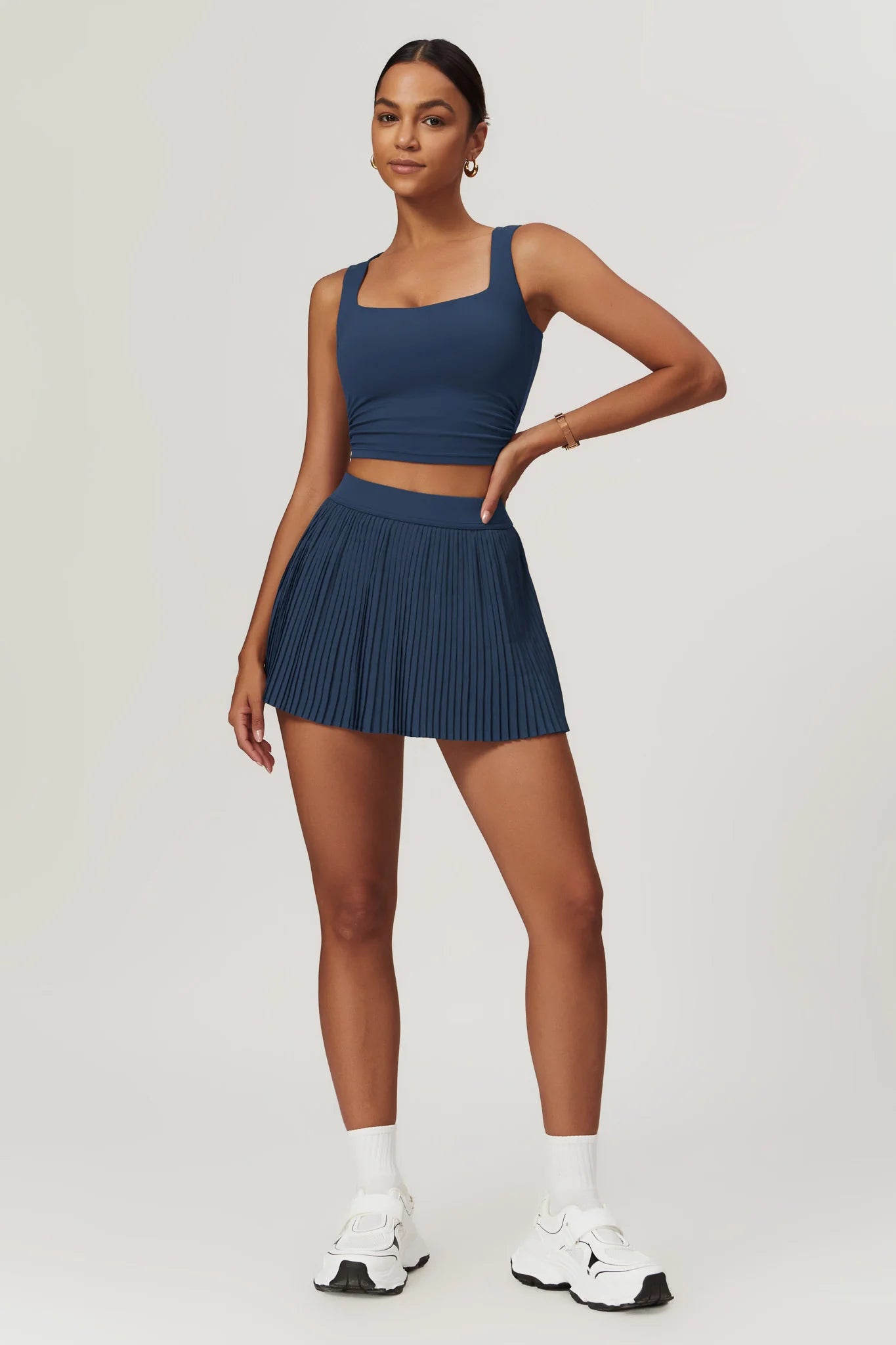 CHELSEA Crop Top Marine Éclipse