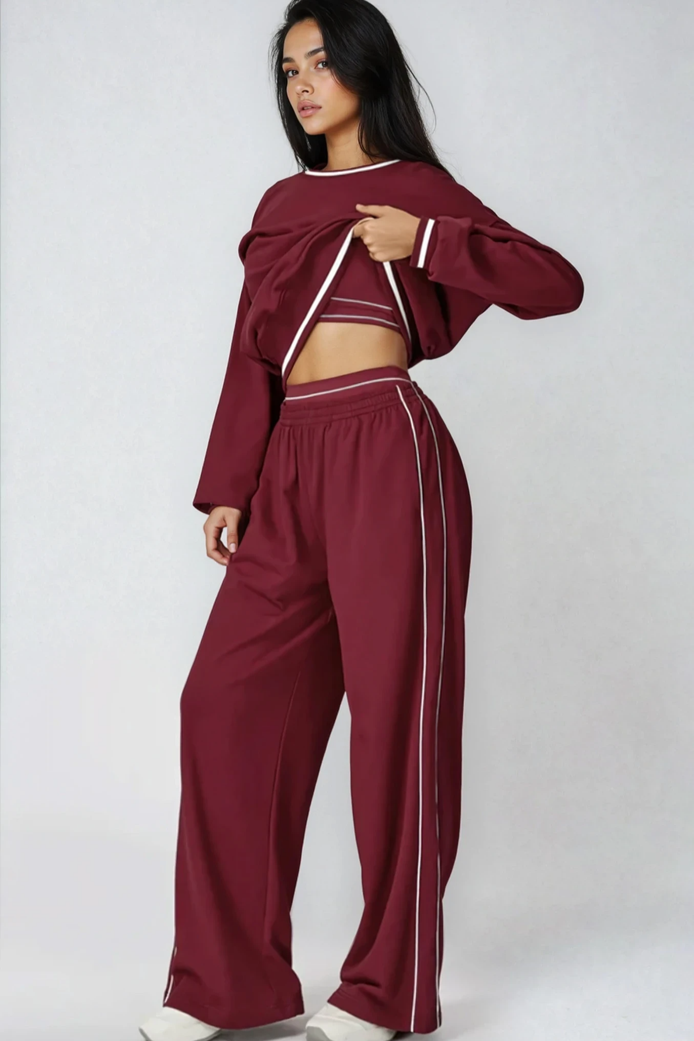 AMARA Sweatpants Rouge Noir
