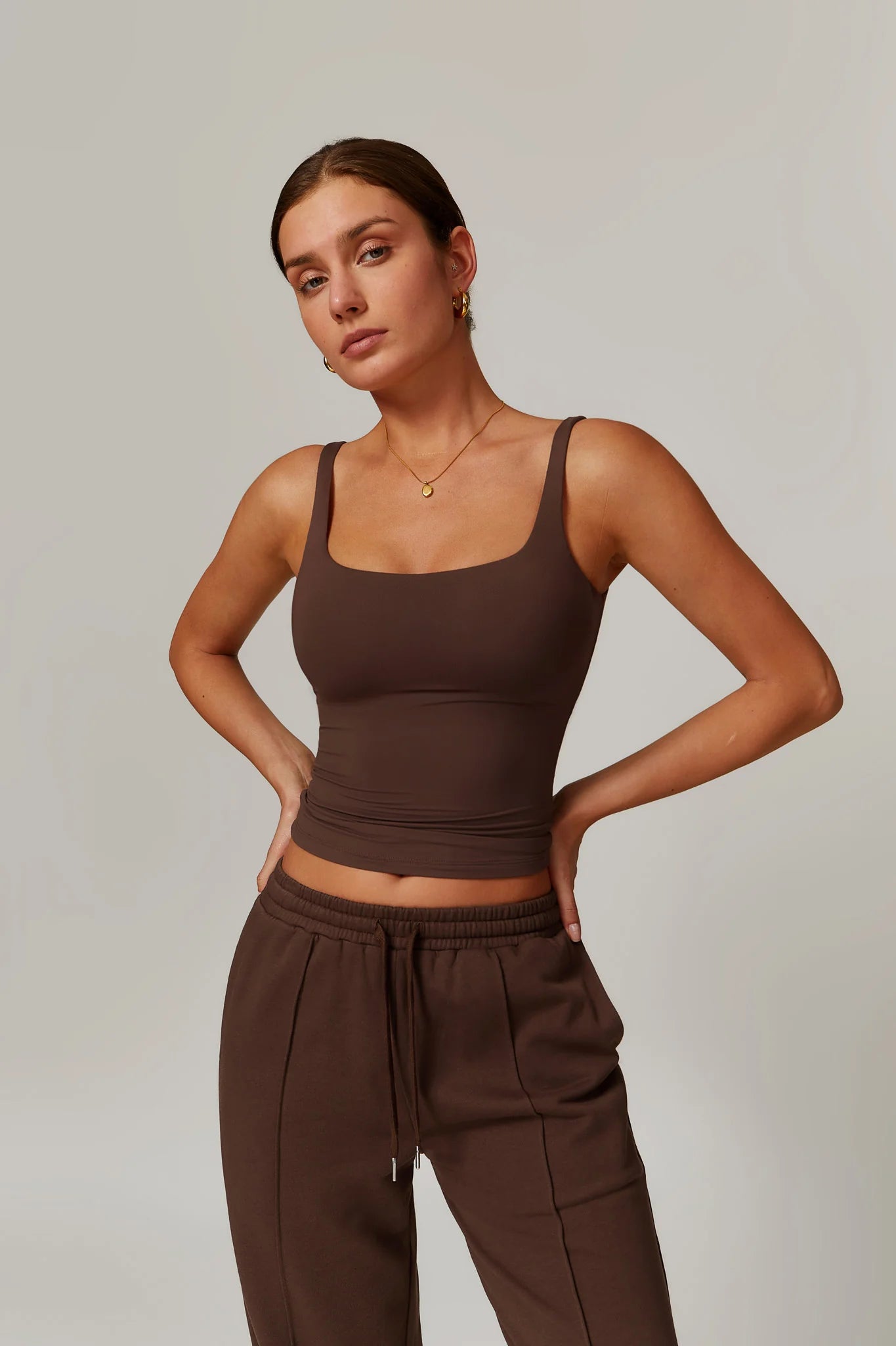 CÉLENE Tank Top Mocca