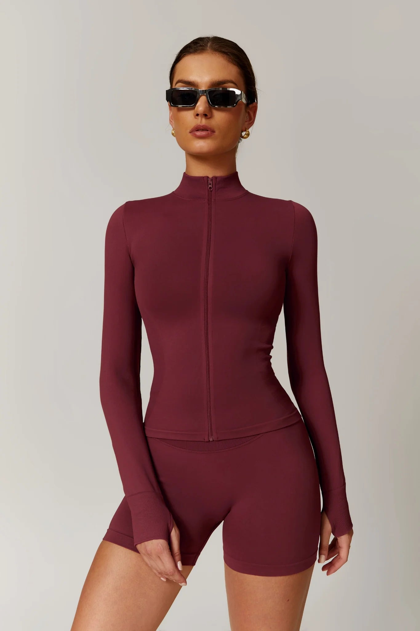 AURORA Sculpt Jacket Rouge Noir