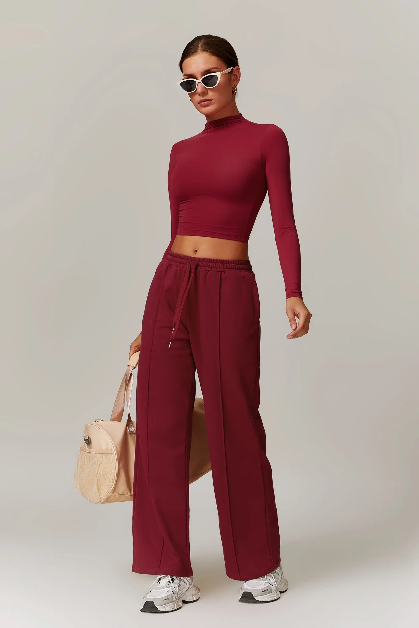CÉLENE Sweatpants Rouge Noir